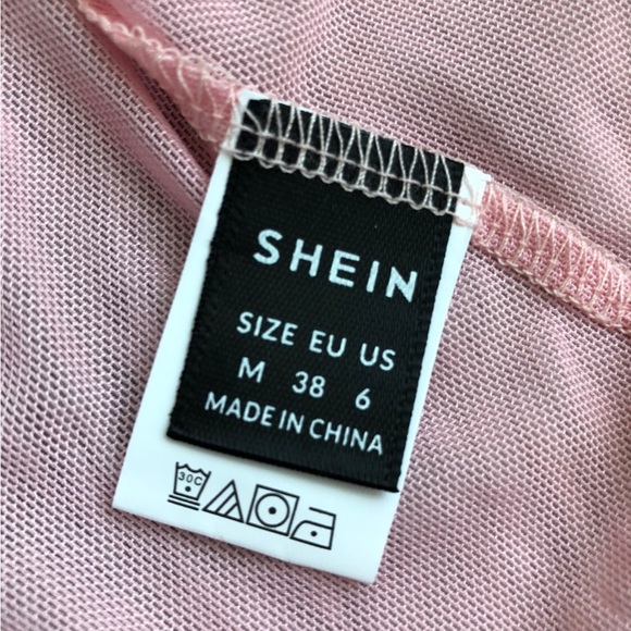 Thin pink button up top - Picture 3 of 6